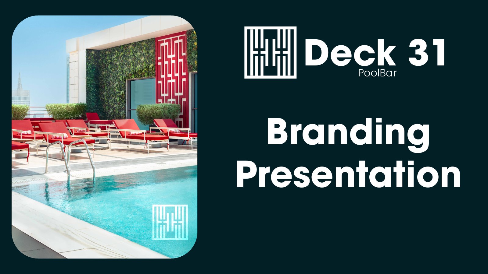 Pool Bar Identity